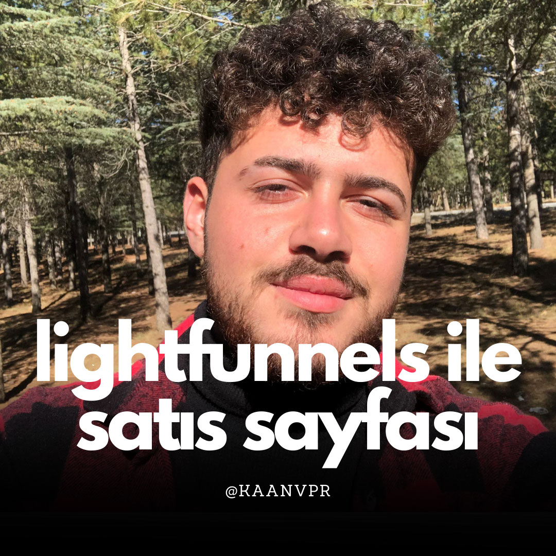 Lightfunnels ile satış sayfası